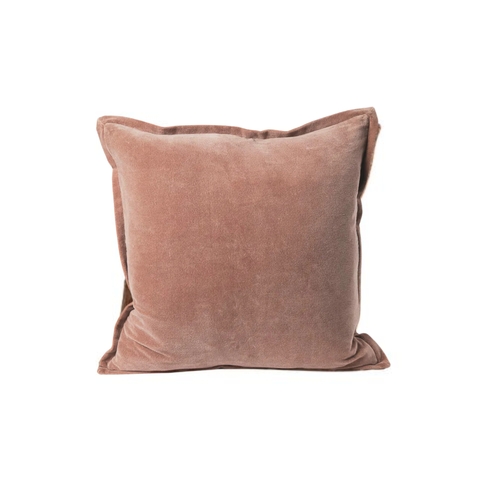 Evelyn Velvet Cushion - Clay