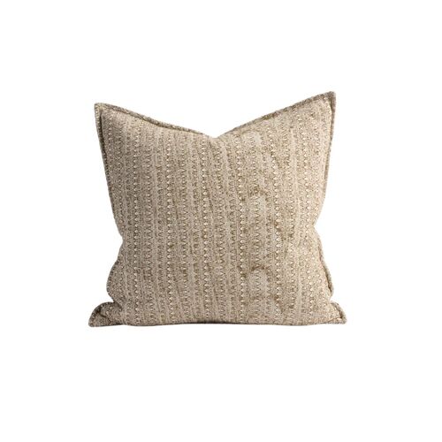 Lowan Cushion- Natural/Chocolate