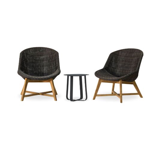 Skal Lounge Chair + Dena Side Table 