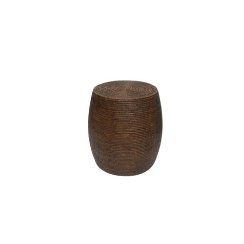 Rattan Drum Stool 